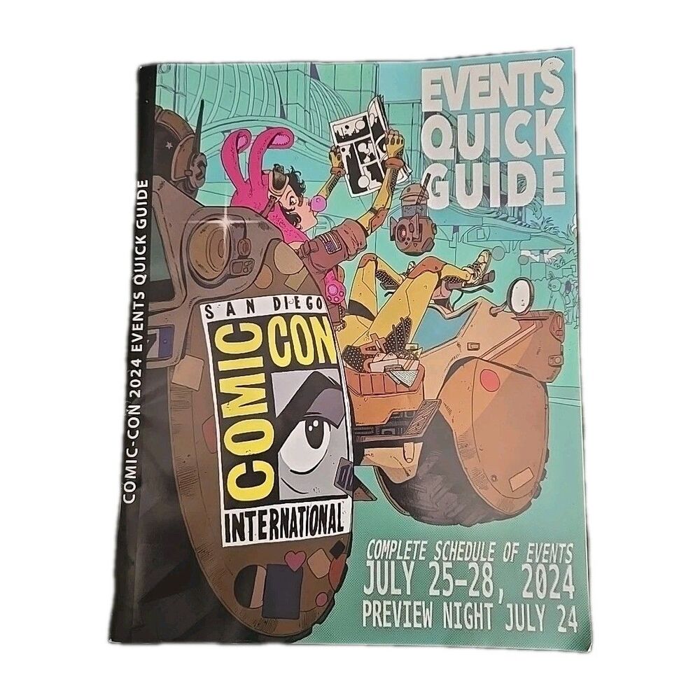 2024 SDCC Program and Events Quick Guide Book San Diego Comic-Con